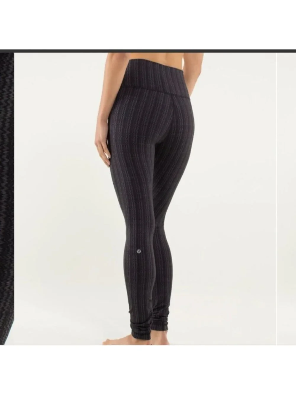 Lululemon Wunder Under Pant *High/Low Ziggy Wee September Black / Black